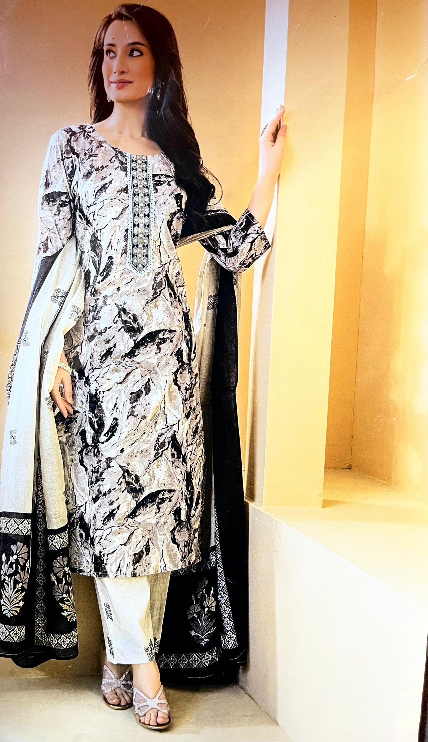 Elegant Embroidery Dupatta Suit | High Quality