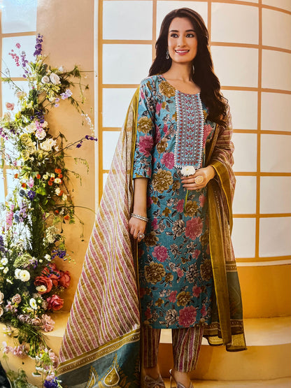Royal Embroidery Dupatta Suit | High Quality