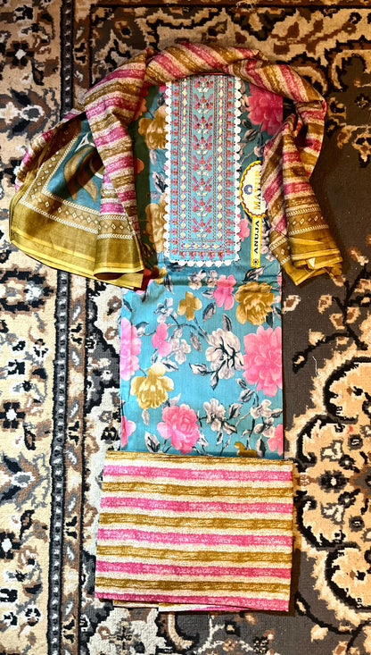 Royal Embroidery Dupatta Suit | High Quality